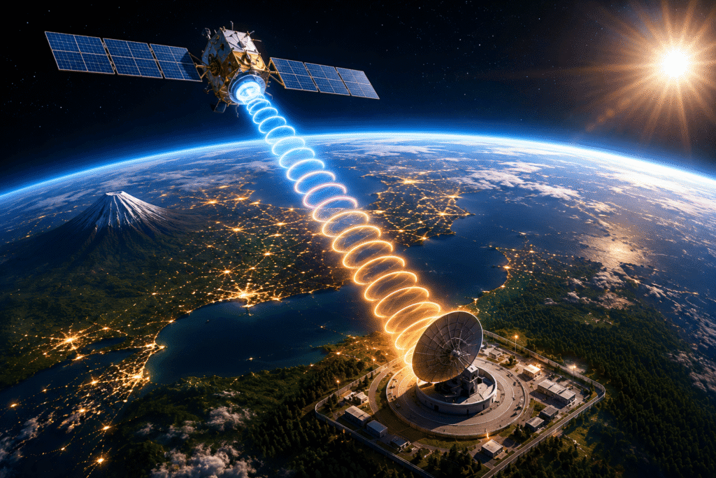 Energy beam connecting