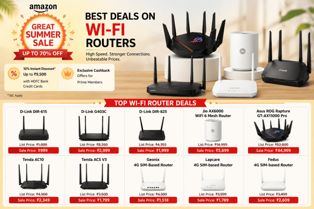 Great summer Wi-Fi router deals